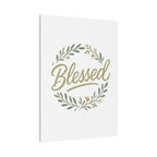 Blessed Wreath Matte Canvas Wall Art (Stretched 1.25")