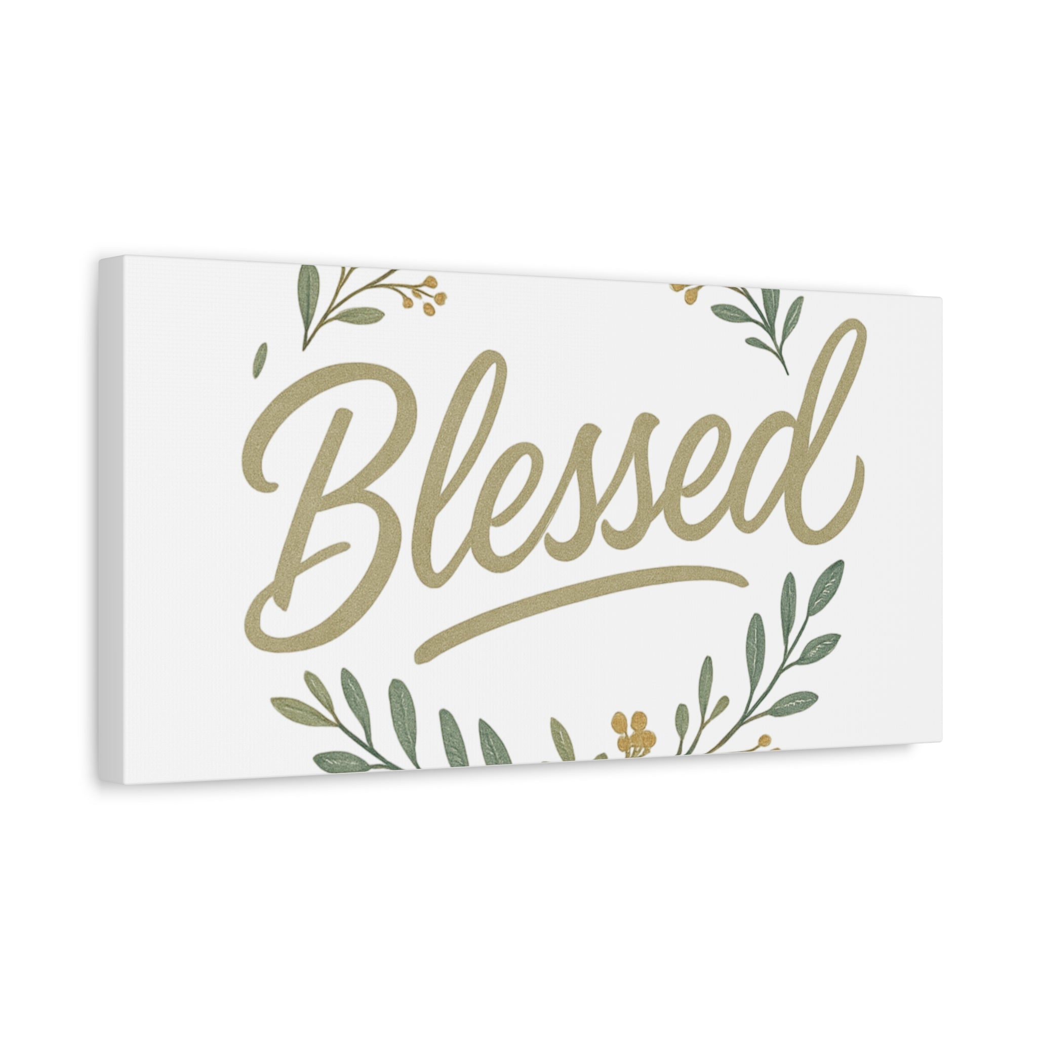 Blessed Wreath Matte Canvas Wall Art (Stretched 1.25")