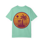 Sunset Palm Tree Unisex T-Shirt | Soft Beach Vibes | Perfect for Summer, Vacations, Gifts, Beach Days, Relaxation
