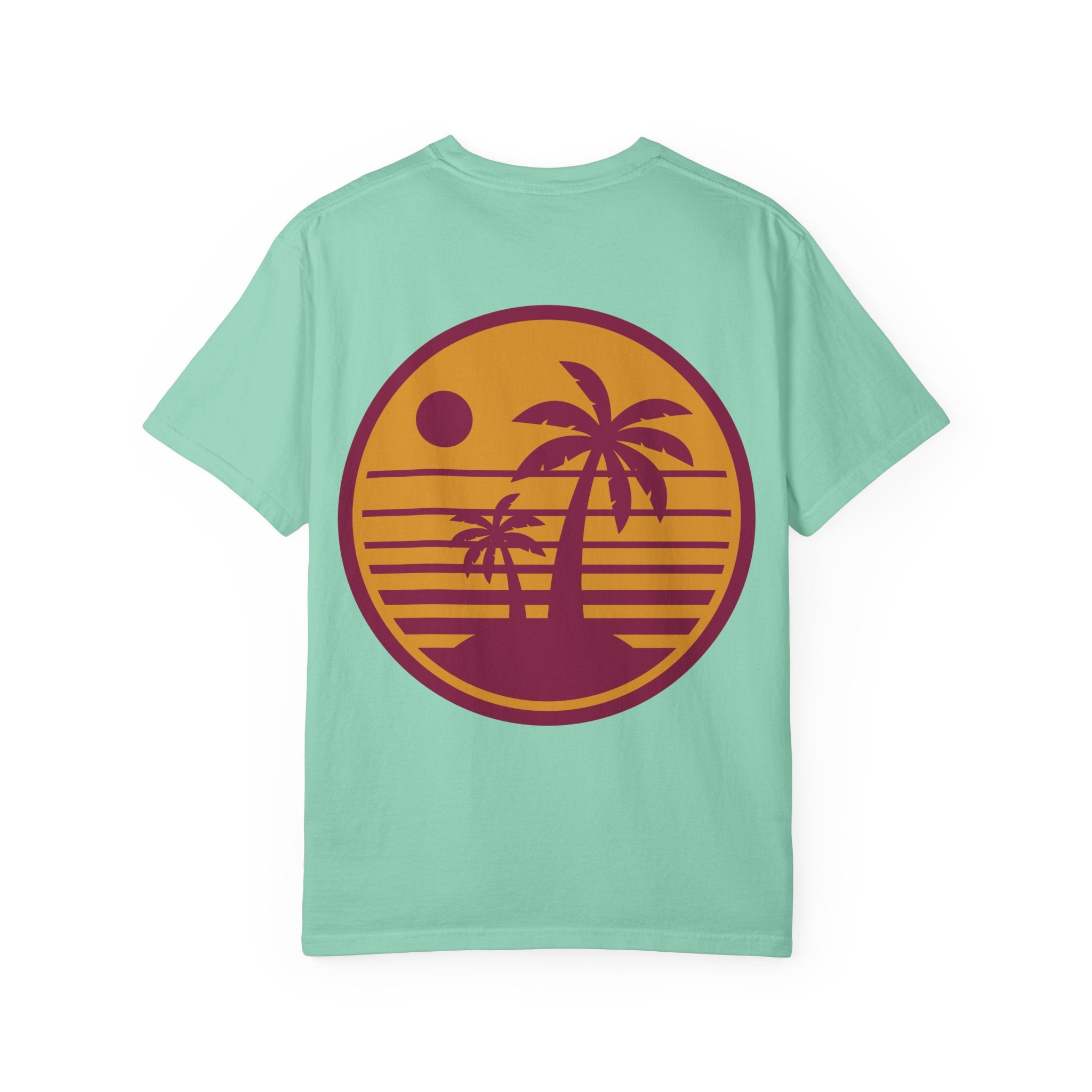 Sunset Palm Tree Unisex T-Shirt | Soft Beach Vibes | Perfect for Summer, Vacations, Gifts, Beach Days, Relaxation