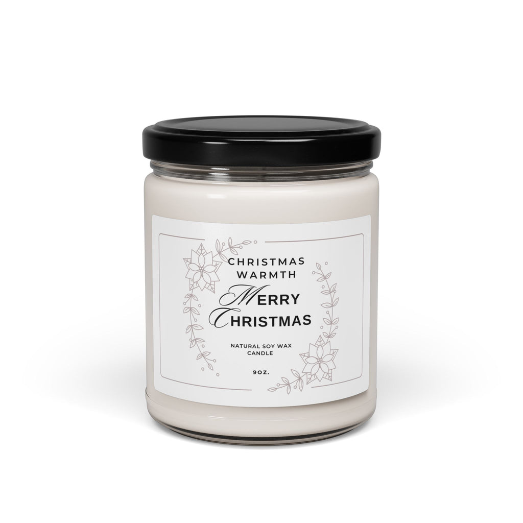 Merry Christmas Scented Soy Candle - 9oz Christmas Warmth Candle