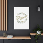 Blessed Wreath Matte Canvas Wall Art (Stretched 1.25")