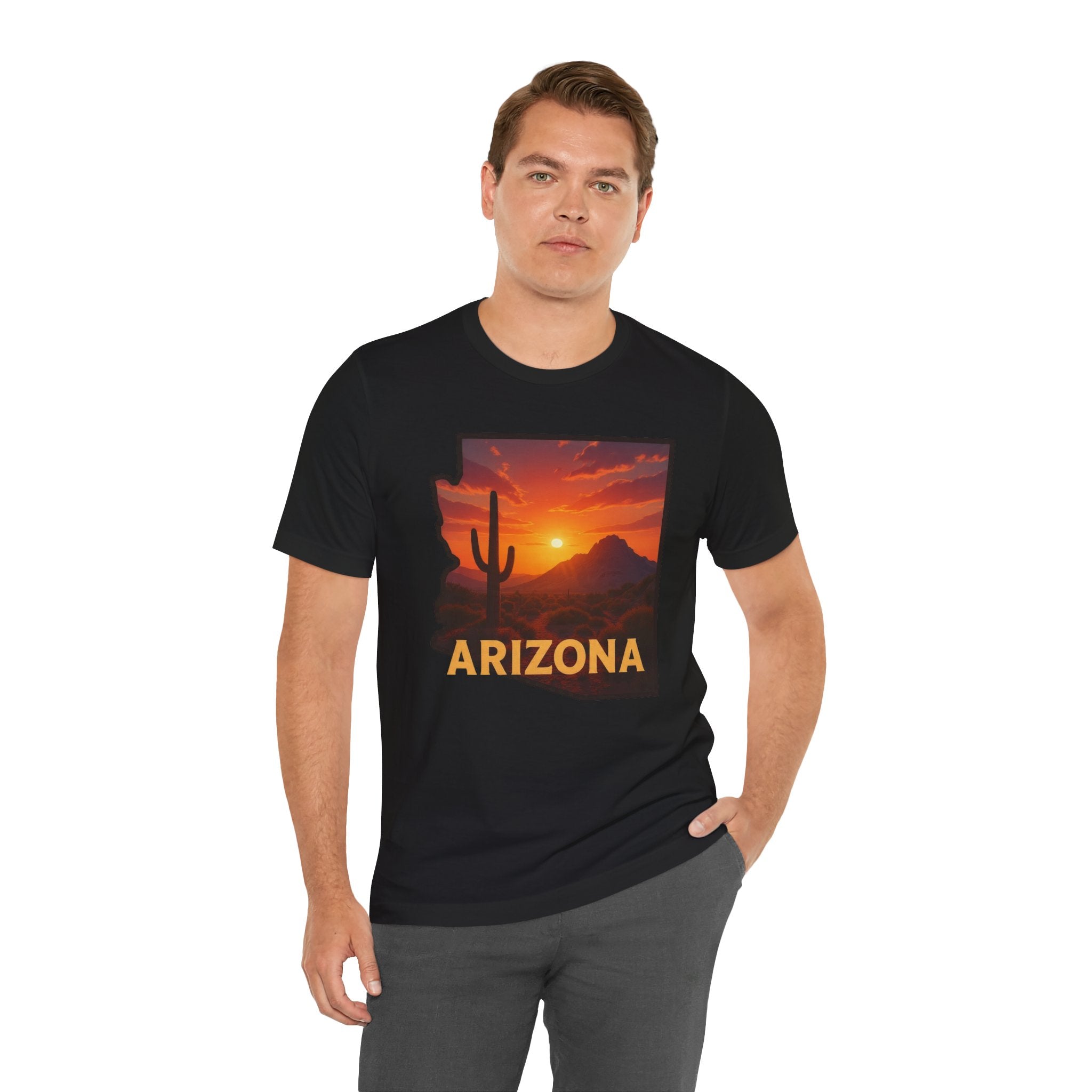 Arizona Cactus Sunset T-Shirt — Desert Sunset Graphic Tee