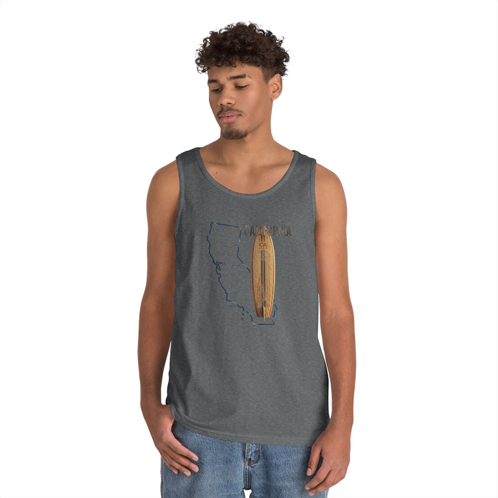 California Men's Coastal Cotton Tank Top – Lightweight, Breathable, Classic Fit Summer Essential