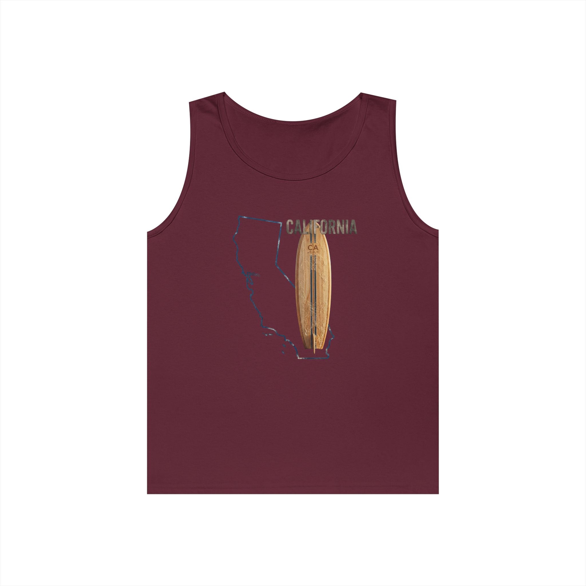 California Men's Coastal Cotton Tank Top – Lightweight, Breathable, Classic Fit Summer Essential