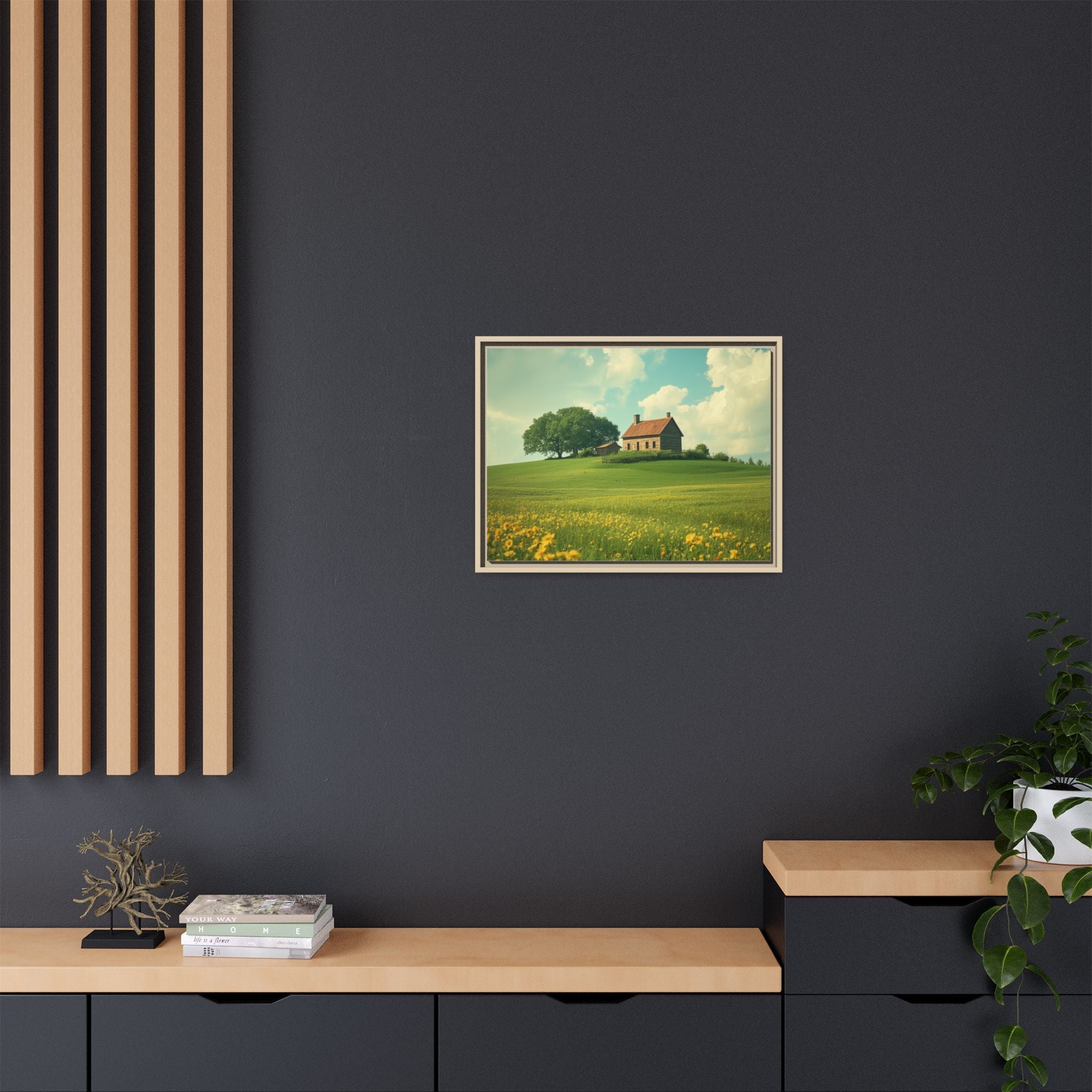 Matte Canvas, Framed (Multi-color)