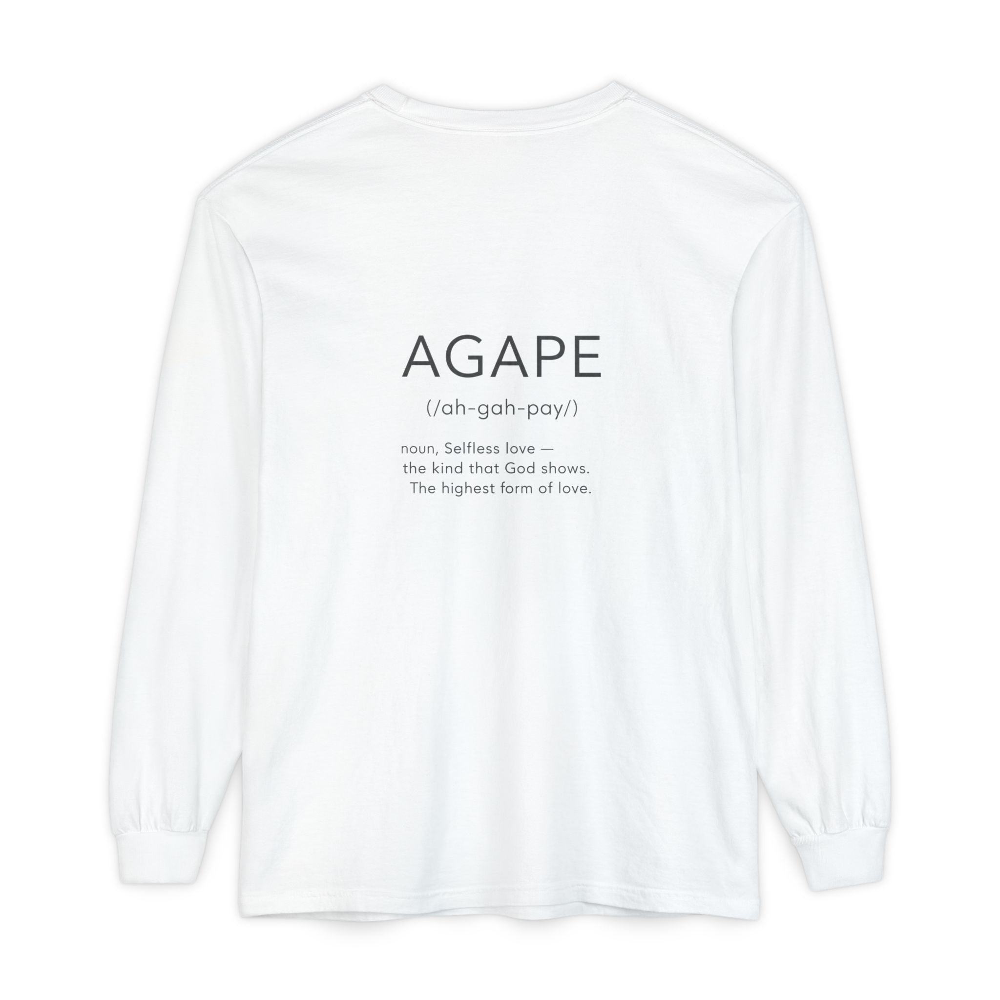 Agape Christian Long Sleeve T-Shirt — Faith-Based Apparel