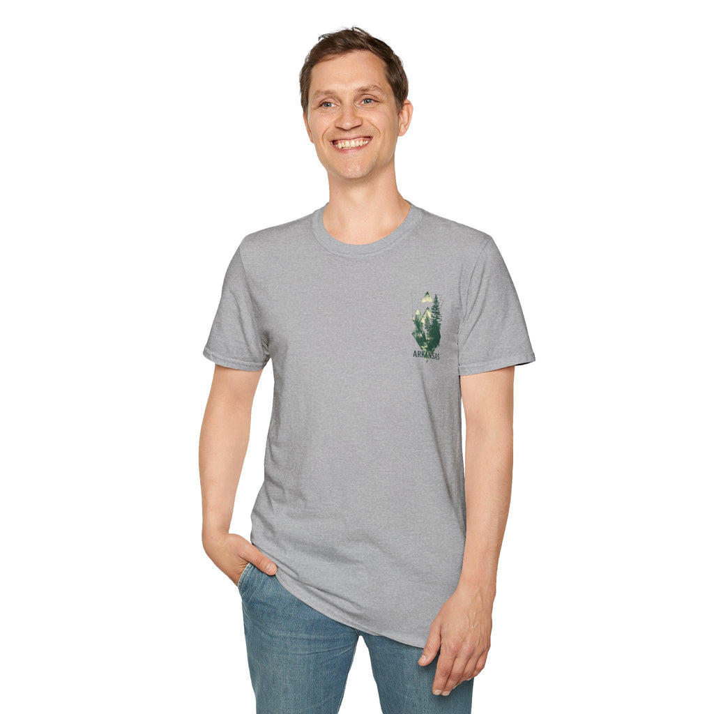Arkansas Mountain Forest T-Shirt — Vintage Nature State Tee