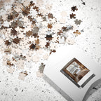 Cozy Winter Scene Puzzle (110, 252, 520, 1014-piece) - Perfect Gift for Family Game Night