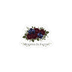 Rooted in Faith Moody Floral Sticker | Gothic Rose Midnight Bloom