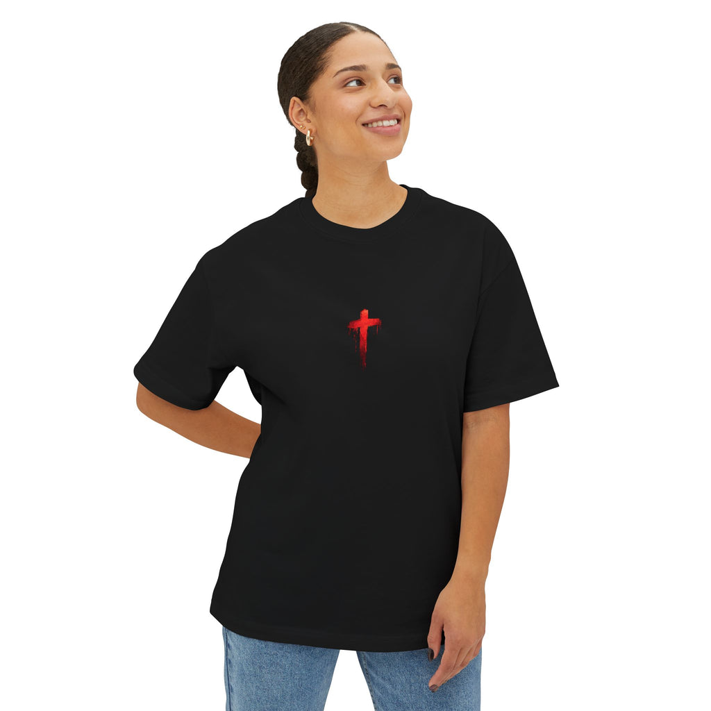 Boxy Tee — Red Cross Portrait Graphic Tee