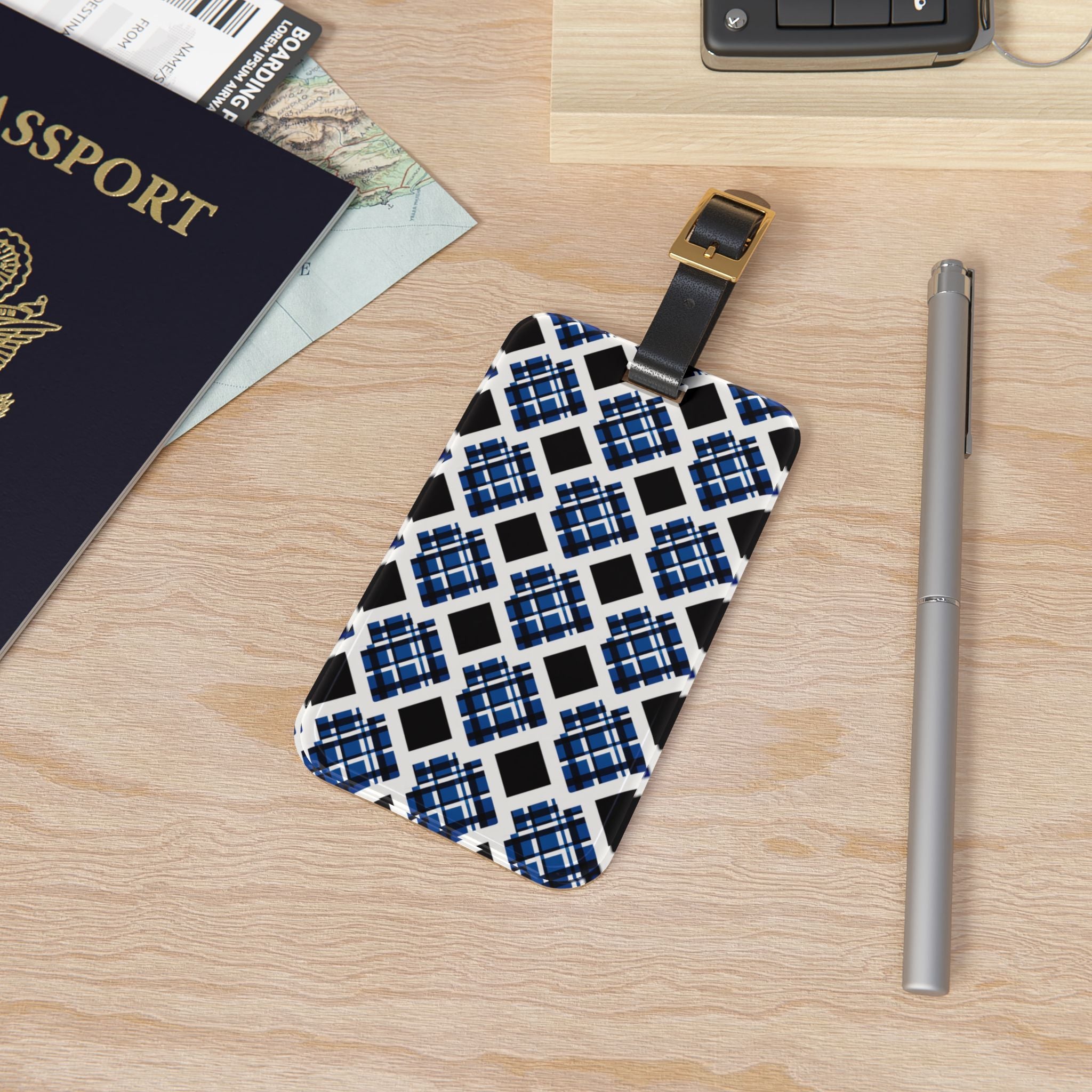 Stylish Patterned Luggage Tag for Travel Enthusiasts