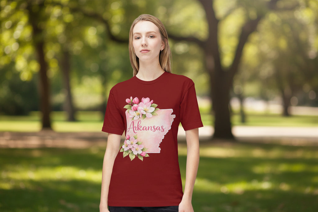 Arkansas State Flower T-Shirt — Women's Floral Razorback Tee