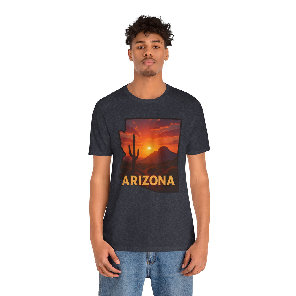 Arizona Cactus Sunset T-Shirt — Desert Sunset Graphic Tee