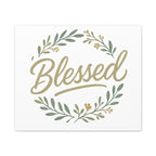 Blessed Wreath Matte Canvas Wall Art (Stretched 1.25")