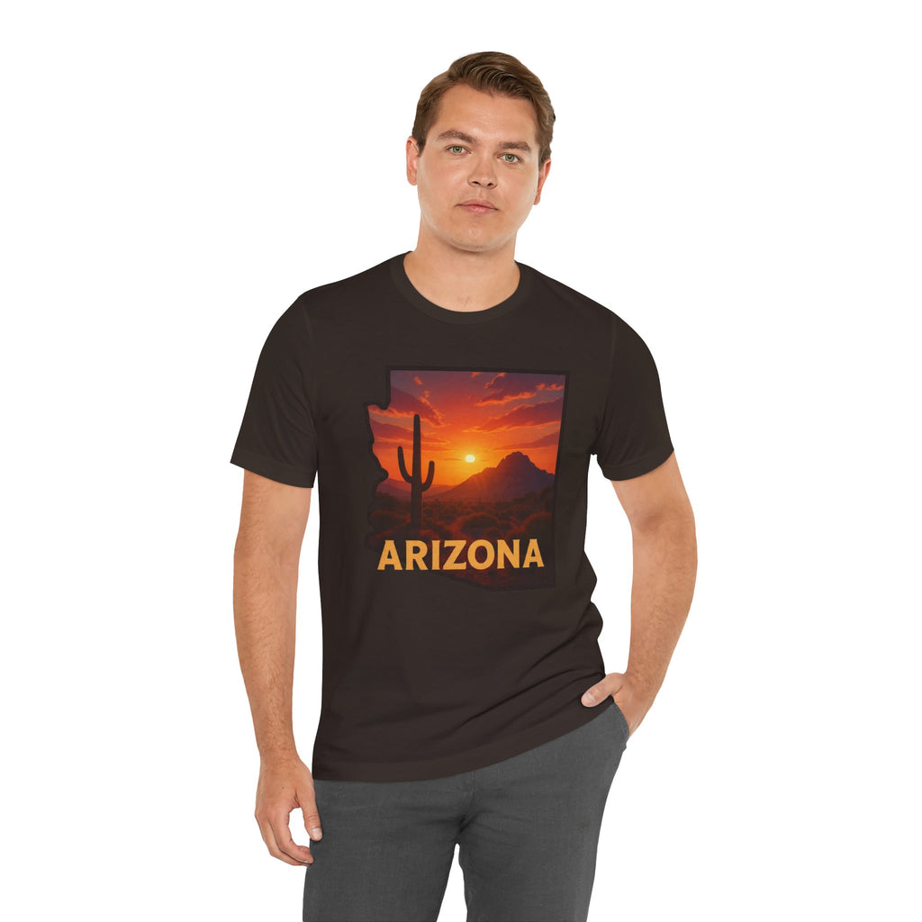 Arizona Cactus Sunset T-Shirt — Desert Sunset Graphic Tee