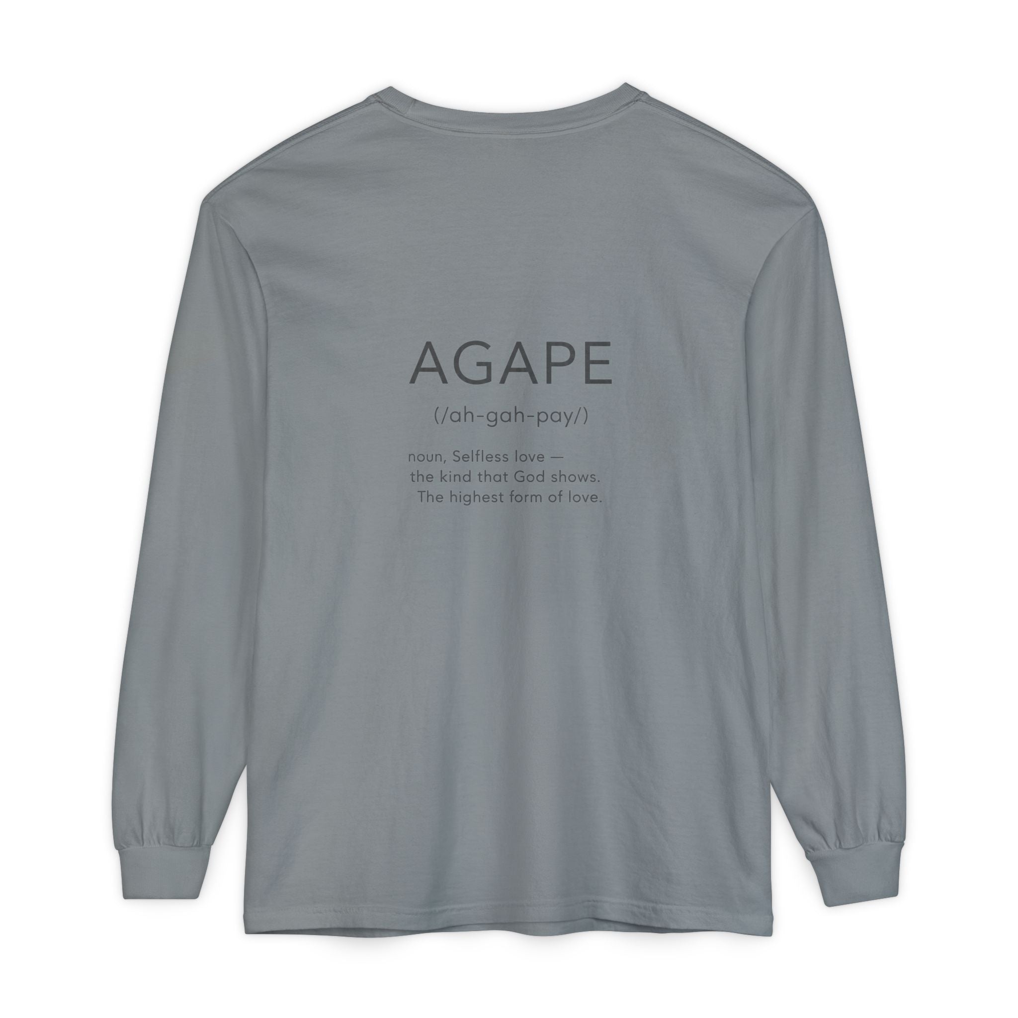 Agape Christian Long Sleeve T-Shirt — Faith-Based Apparel