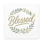 Blessed Wreath Matte Canvas Wall Art (Stretched 1.25")