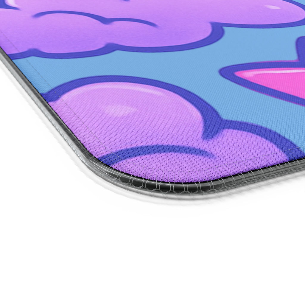 Pink & Blue Cloud LED Gaming Mouse Pad — Wireless Charging RGB Mousepad