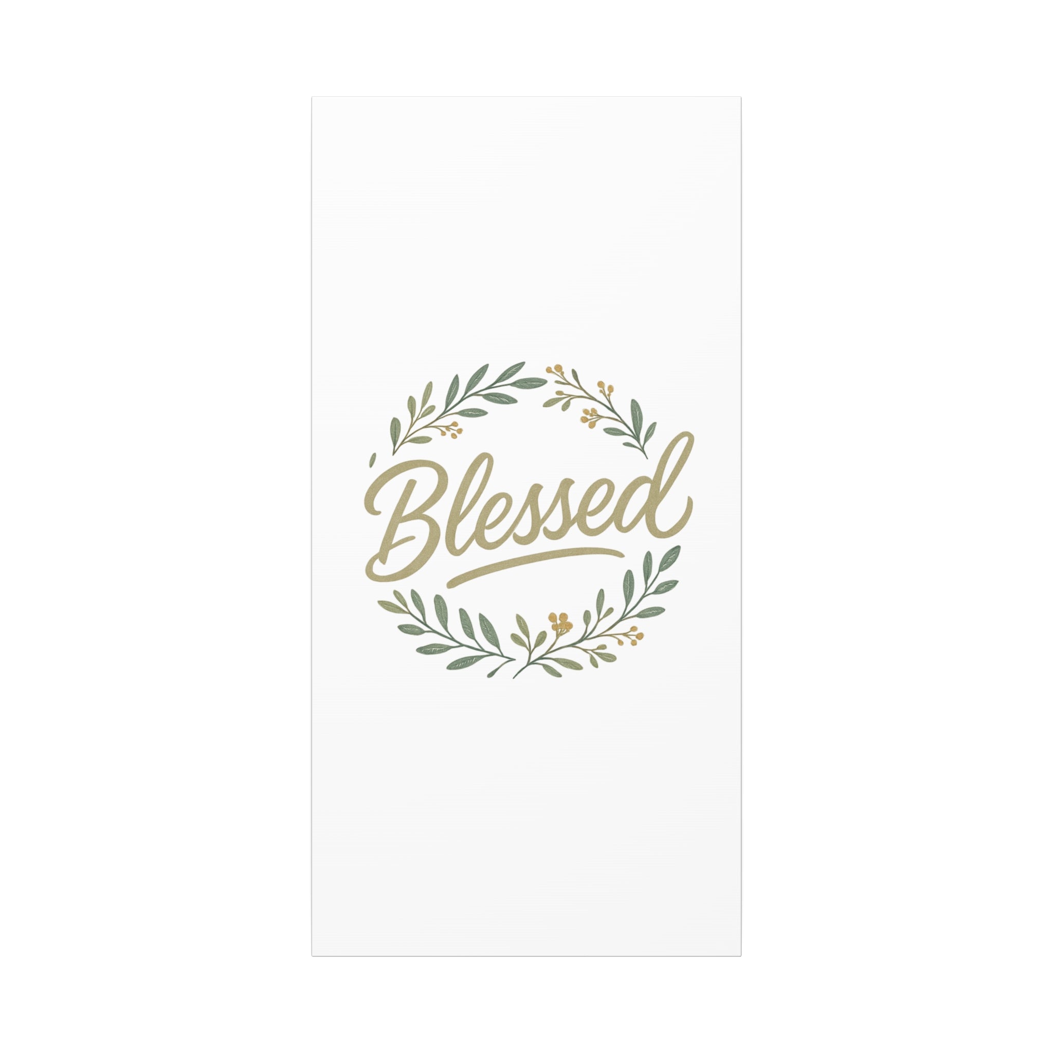 Blessed Wreath Matte Canvas Wall Art (Stretched 1.25")