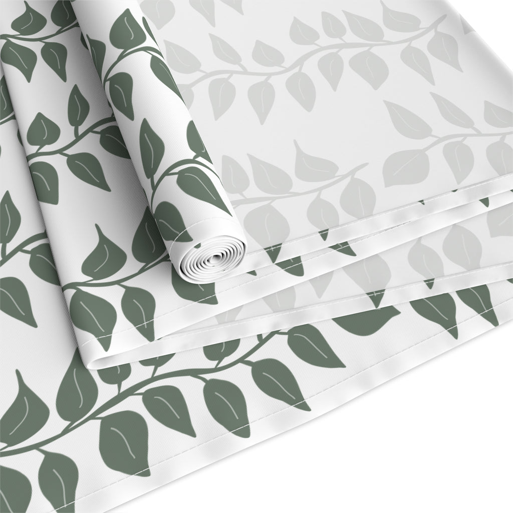 Leave Table Runner — Cotton/Poly Decorative Fall Runner