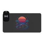 LED Gaming Mouse Pad with Wireless Charging - Retro Design, Desk Accessory for Gamers, LED Light Gift, Unique Office Decor, [...]