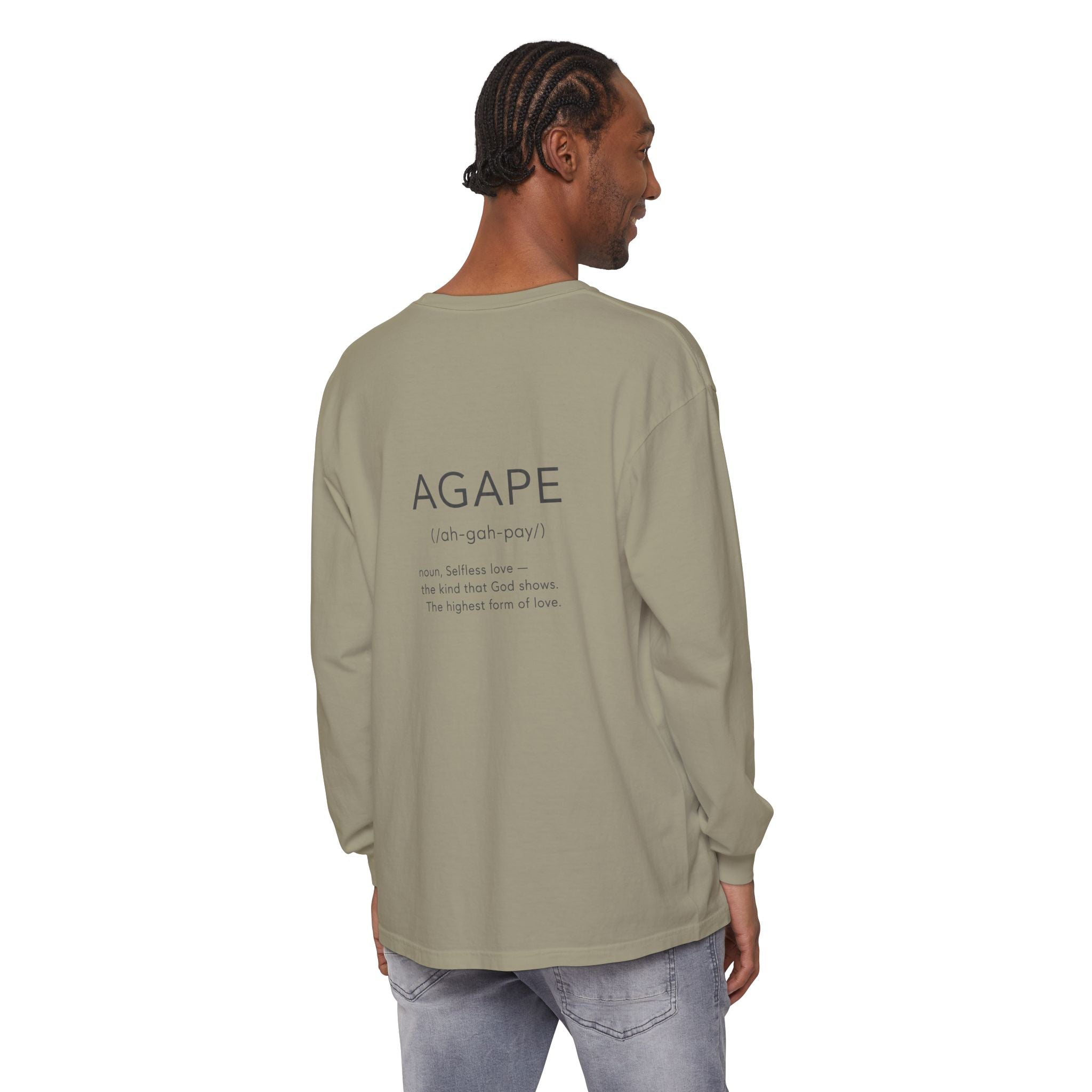 Agape Christian Long Sleeve T-Shirt — Faith-Based Apparel