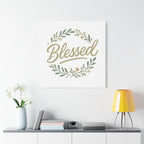 Blessed Wreath Matte Canvas Wall Art (Stretched 1.25")