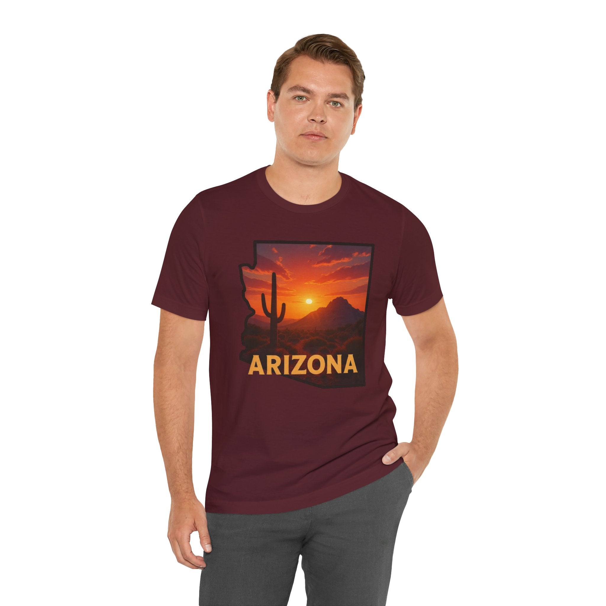 Arizona Cactus Sunset T-Shirt — Desert Sunset Graphic Tee