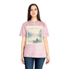 Serene Landscape T-Shirt, Relaxed Fit, Nature Lover Gift, Decorative Tee, Adventure Apparel, Meditation Top