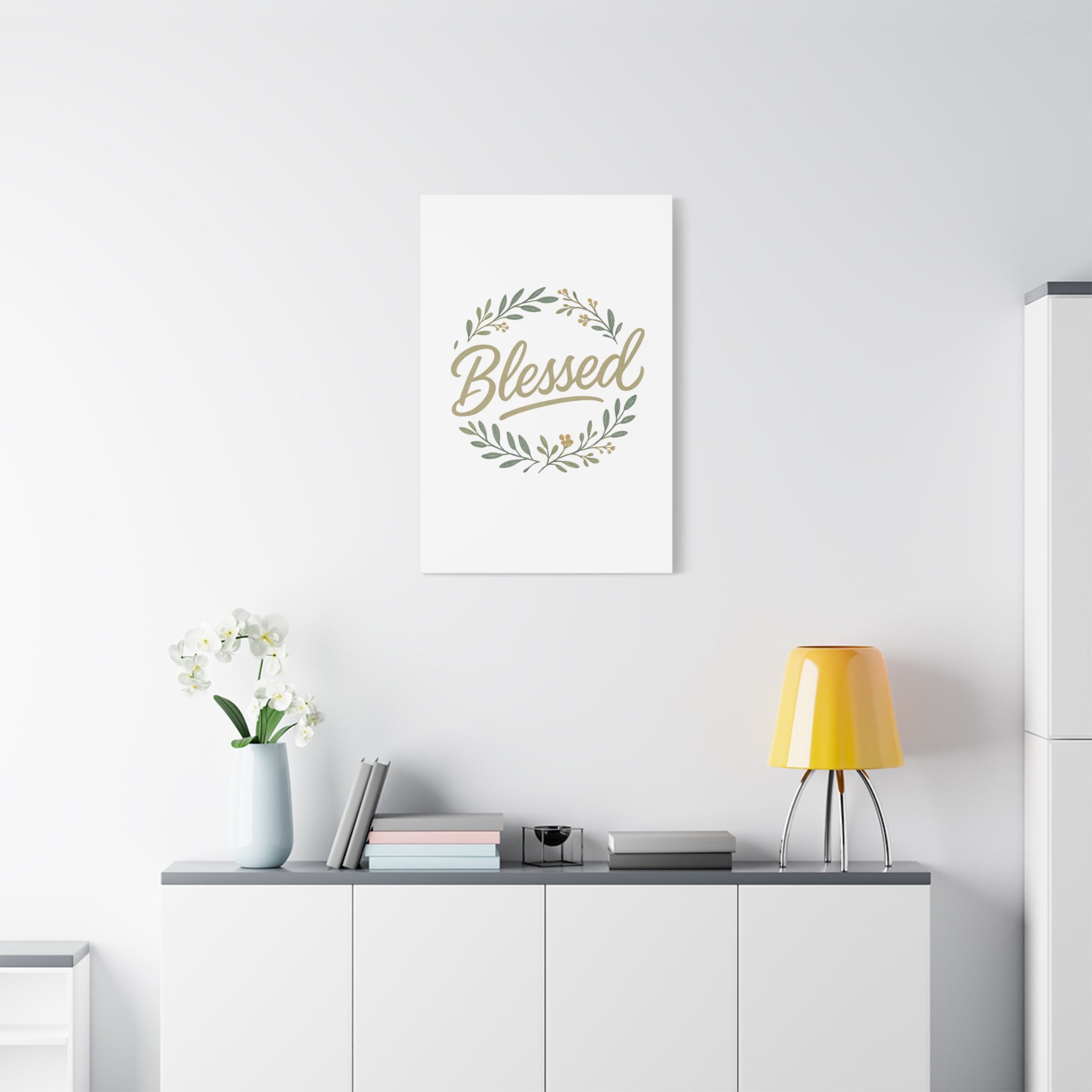 Blessed Wreath Matte Canvas Wall Art (Stretched 1.25")