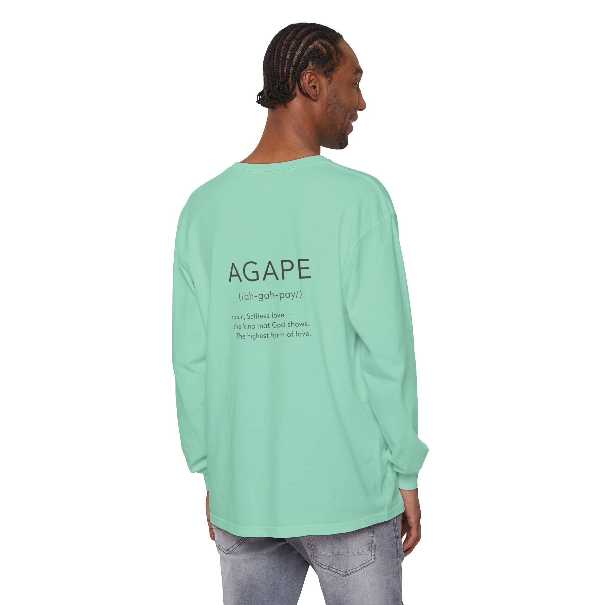 Agape Christian Long Sleeve T-Shirt — Faith-Based Apparel