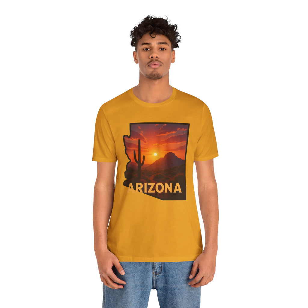 Arizona Cactus Sunset T-Shirt — Desert Sunset Graphic Tee
