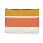 Retro Stripe Accessory Pouch - Stylish Makeup Bag for Travel & Organization