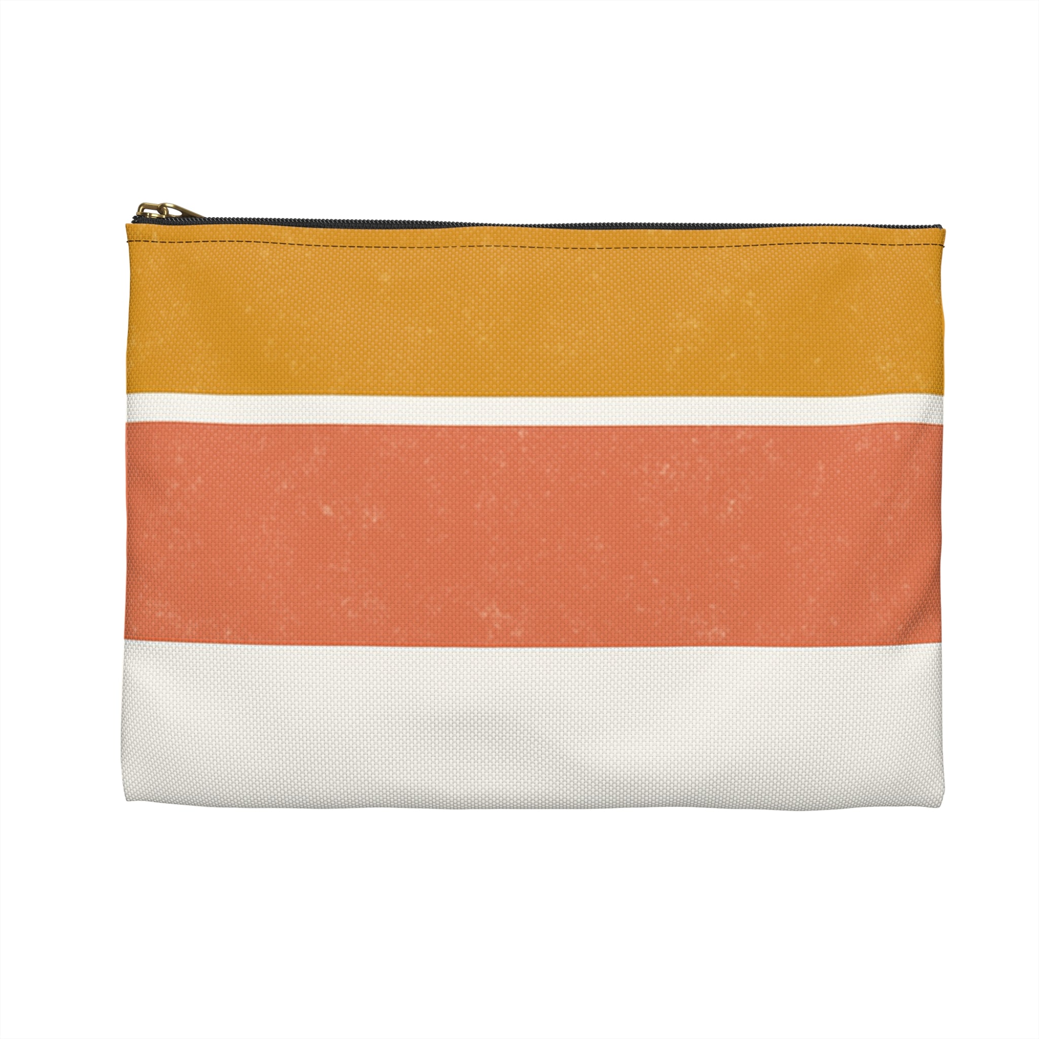 Retro Stripe Accessory Pouch - Stylish Makeup Bag for Travel & Organization