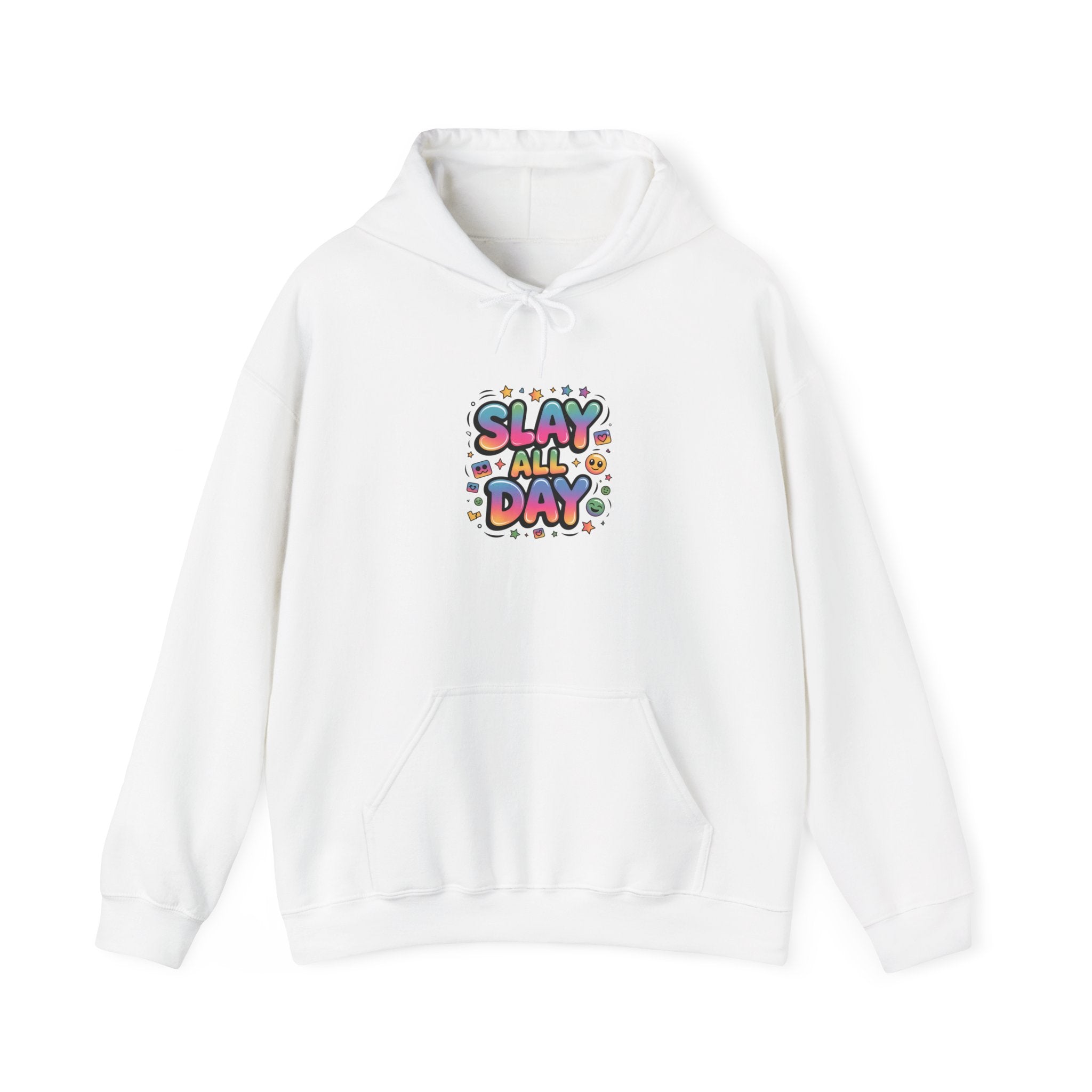 Slay All Day hoodie | Gen-Z slang, bold meme typography