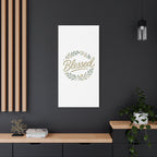 Blessed Wreath Matte Canvas Wall Art (Stretched 1.25")