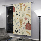 Farmhouse Blackout Curtain — Country-Style Window Curtain