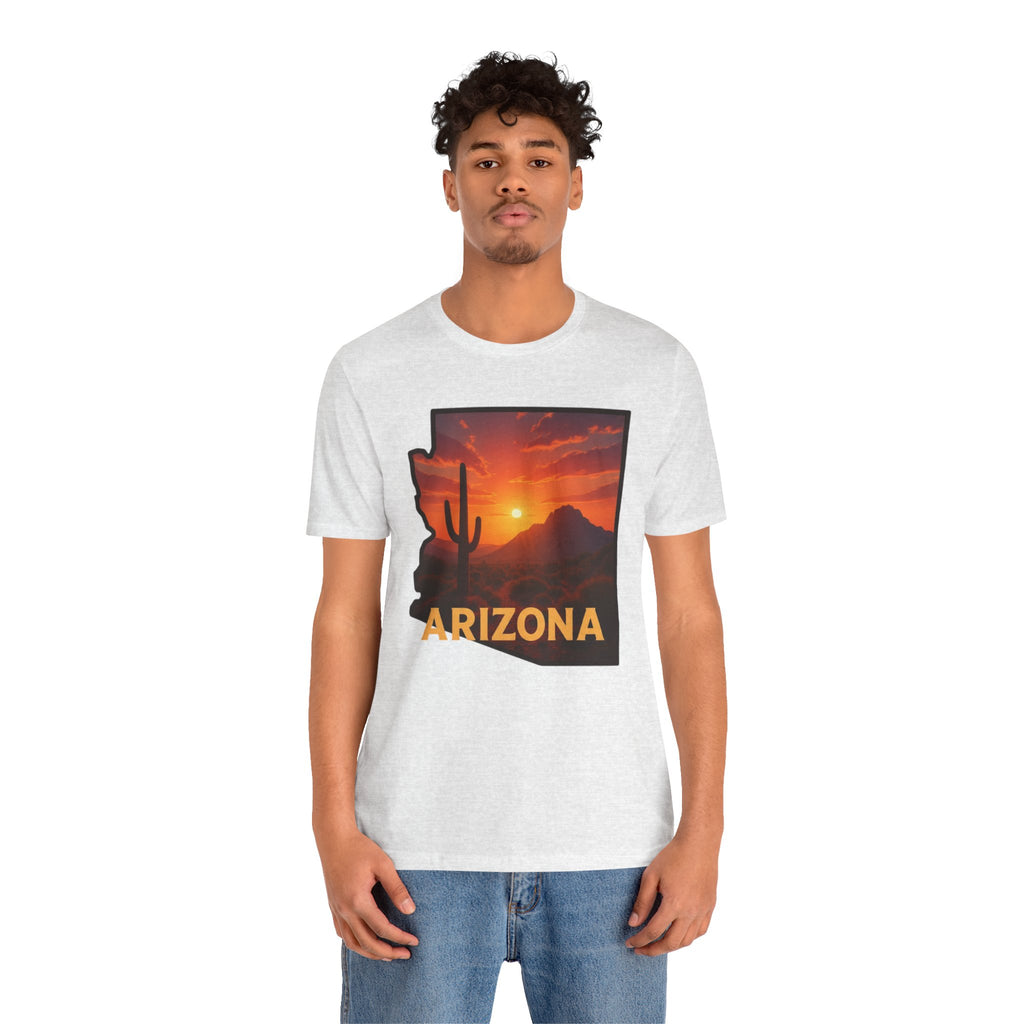 Arizona Cactus Sunset T-Shirt — Desert Sunset Graphic Tee