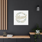 Blessed Wreath Matte Canvas Wall Art (Stretched 1.25")