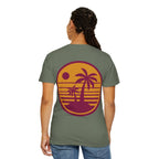 Sunset Palm Tree Unisex T-Shirt | Soft Beach Vibes | Perfect for Summer, Vacations, Gifts, Beach Days, Relaxation