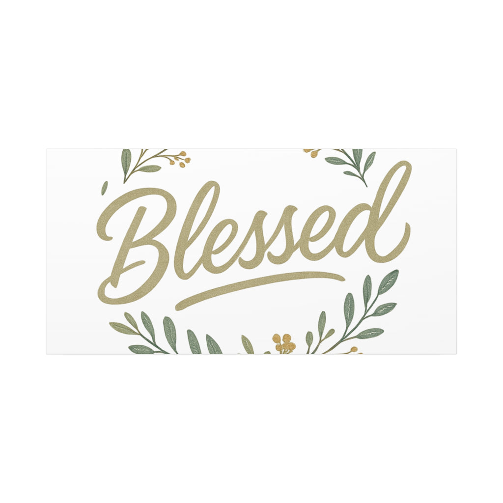 Blessed Wreath Matte Canvas Wall Art (Stretched 1.25")