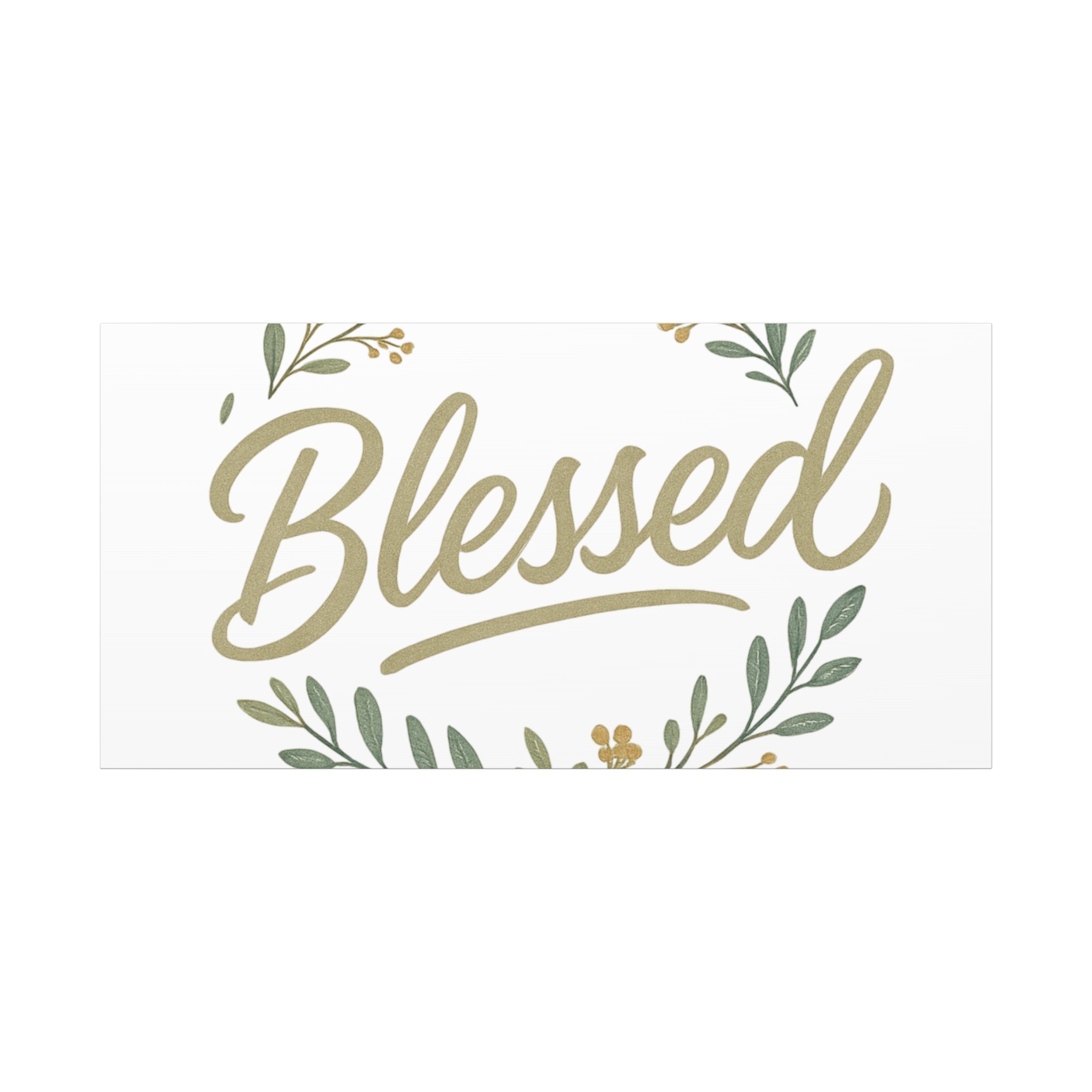 Blessed Wreath Matte Canvas Wall Art (Stretched 1.25")