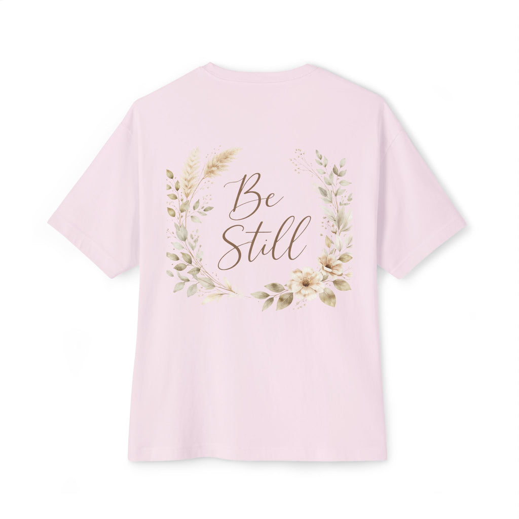 Be Still Floral Tee — Oversized Boxy T‑Shirt