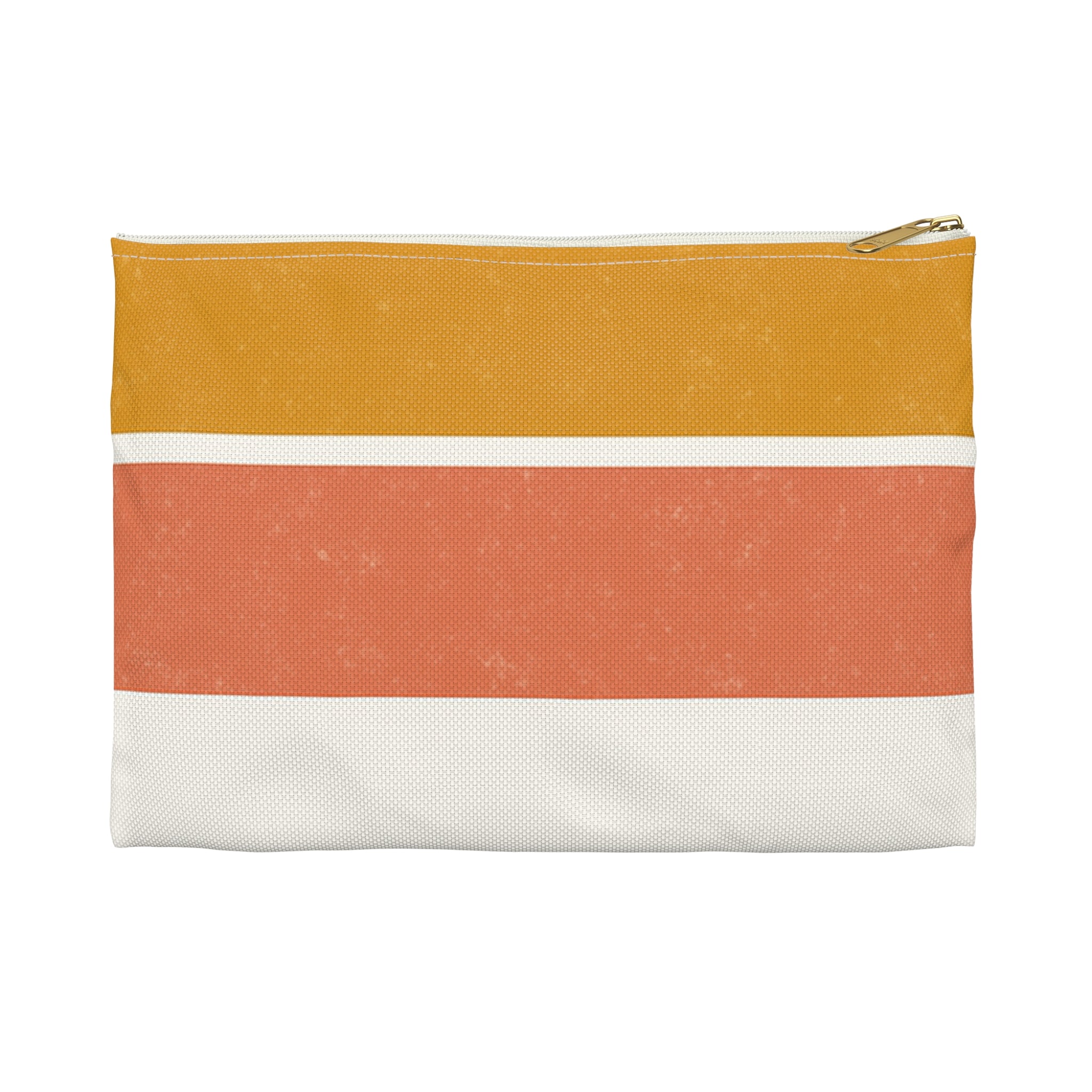 Retro Stripe Accessory Pouch - Stylish Makeup Bag for Travel & Organization