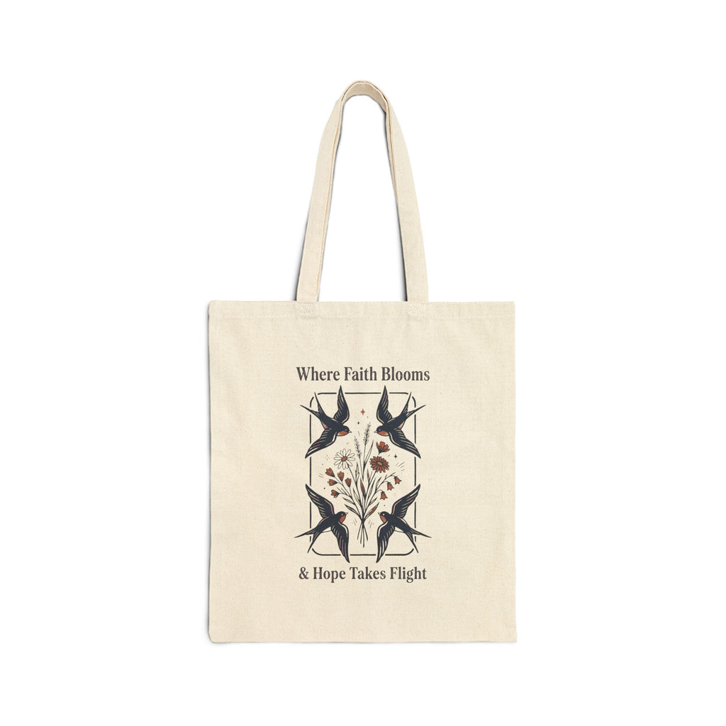 Monochrome Owl Illustration Tote | Birdwatching Naturalist Canvas
