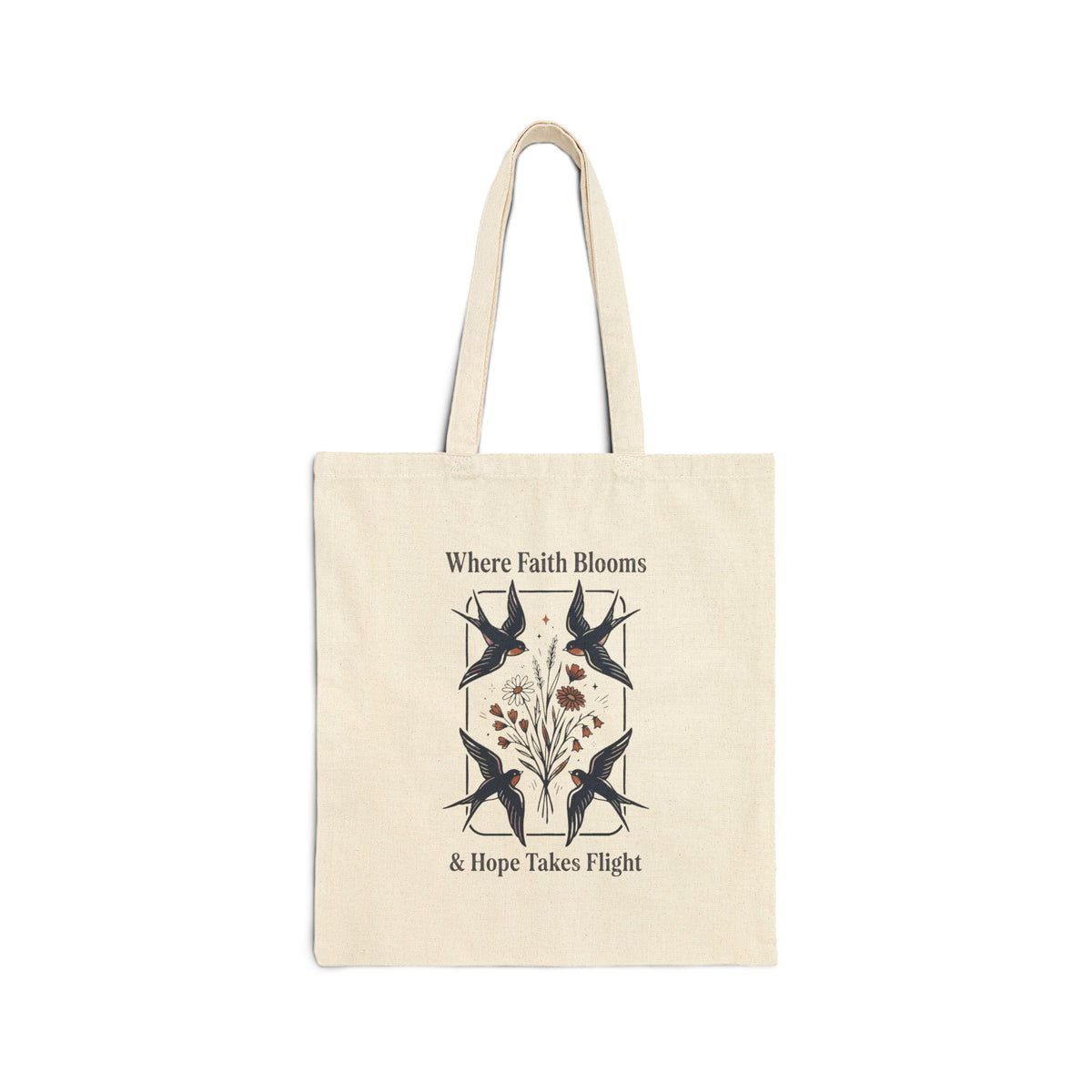 Monochrome Owl Illustration Tote | Birdwatching Naturalist Canvas