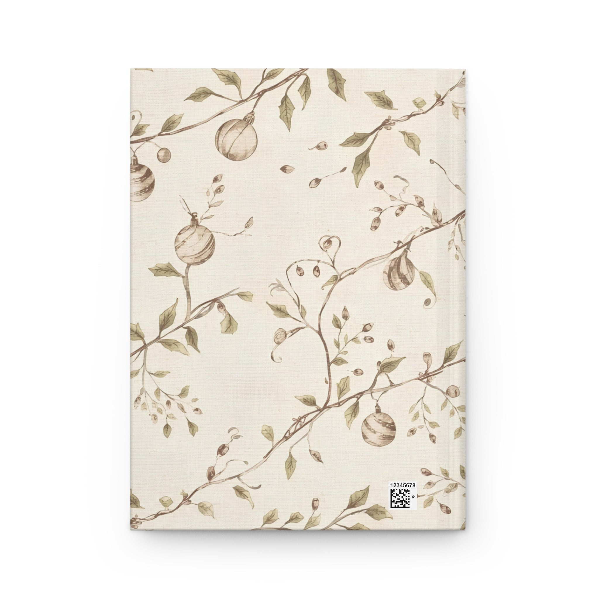 Botanical Pomegranates Hardcover Journal — Elegant Floral Sketch Notebook