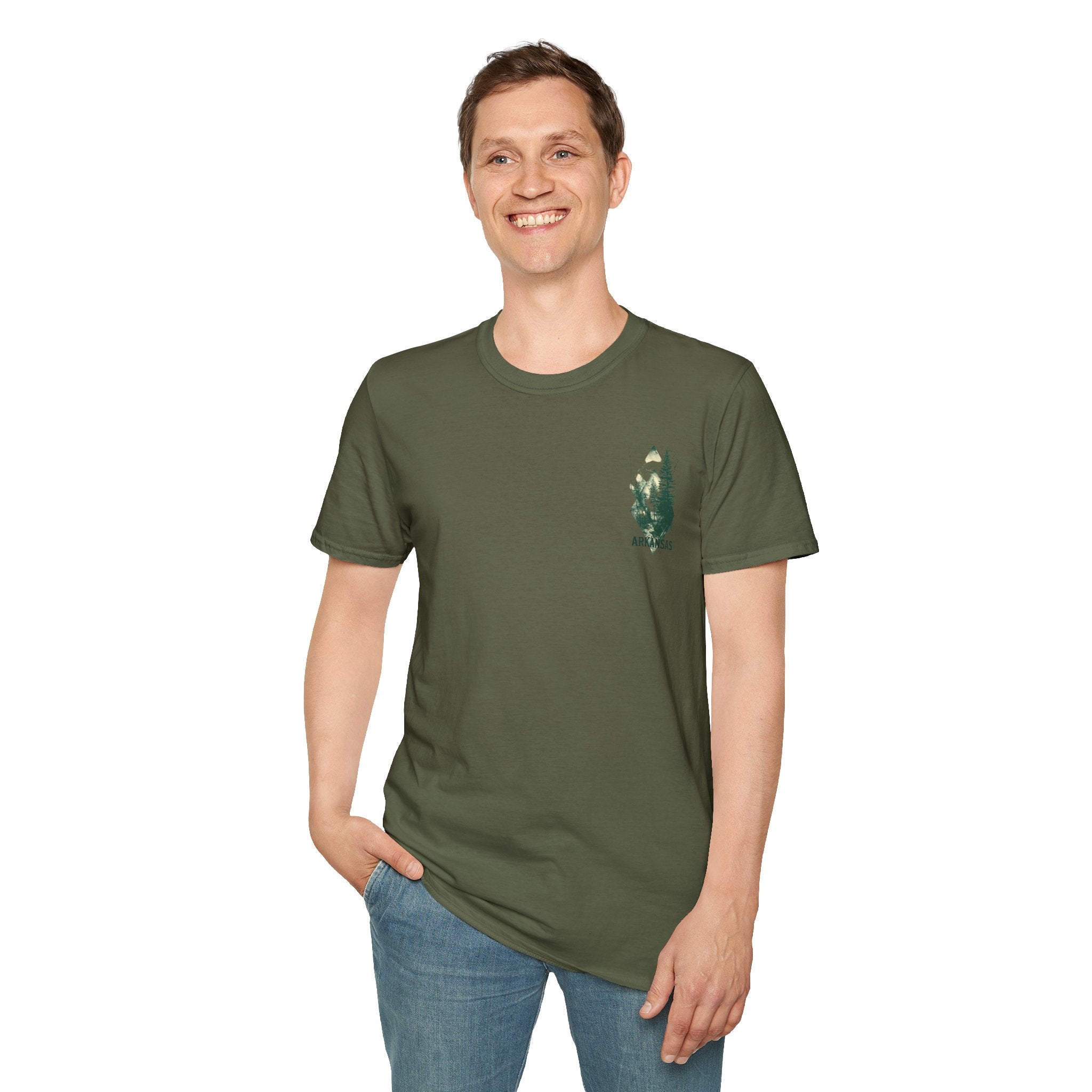 Arkansas Mountain Forest T-Shirt — Vintage Nature State Tee