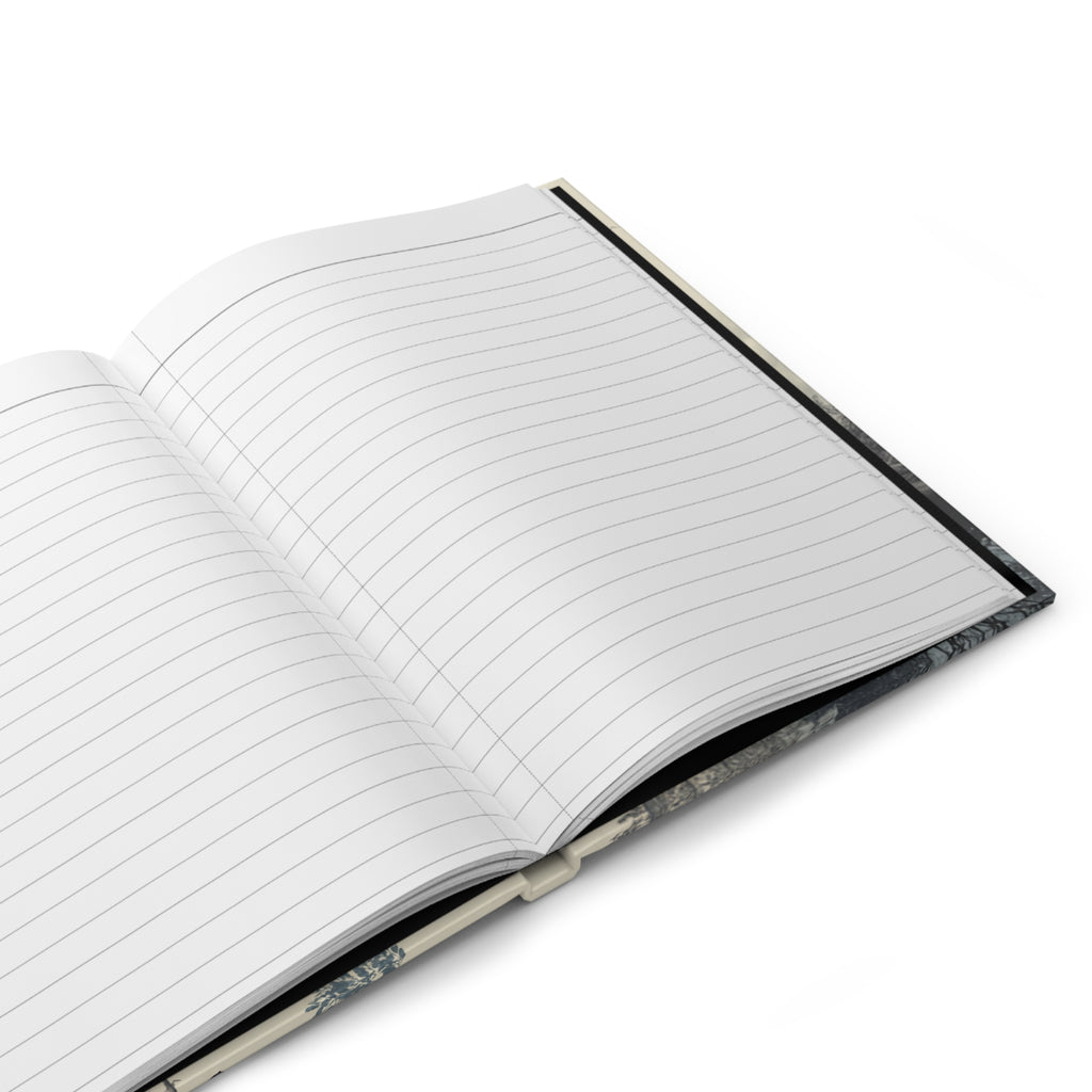 Nature Silhouette Hardcover Journal — Botanical Double-Exposure Notebook